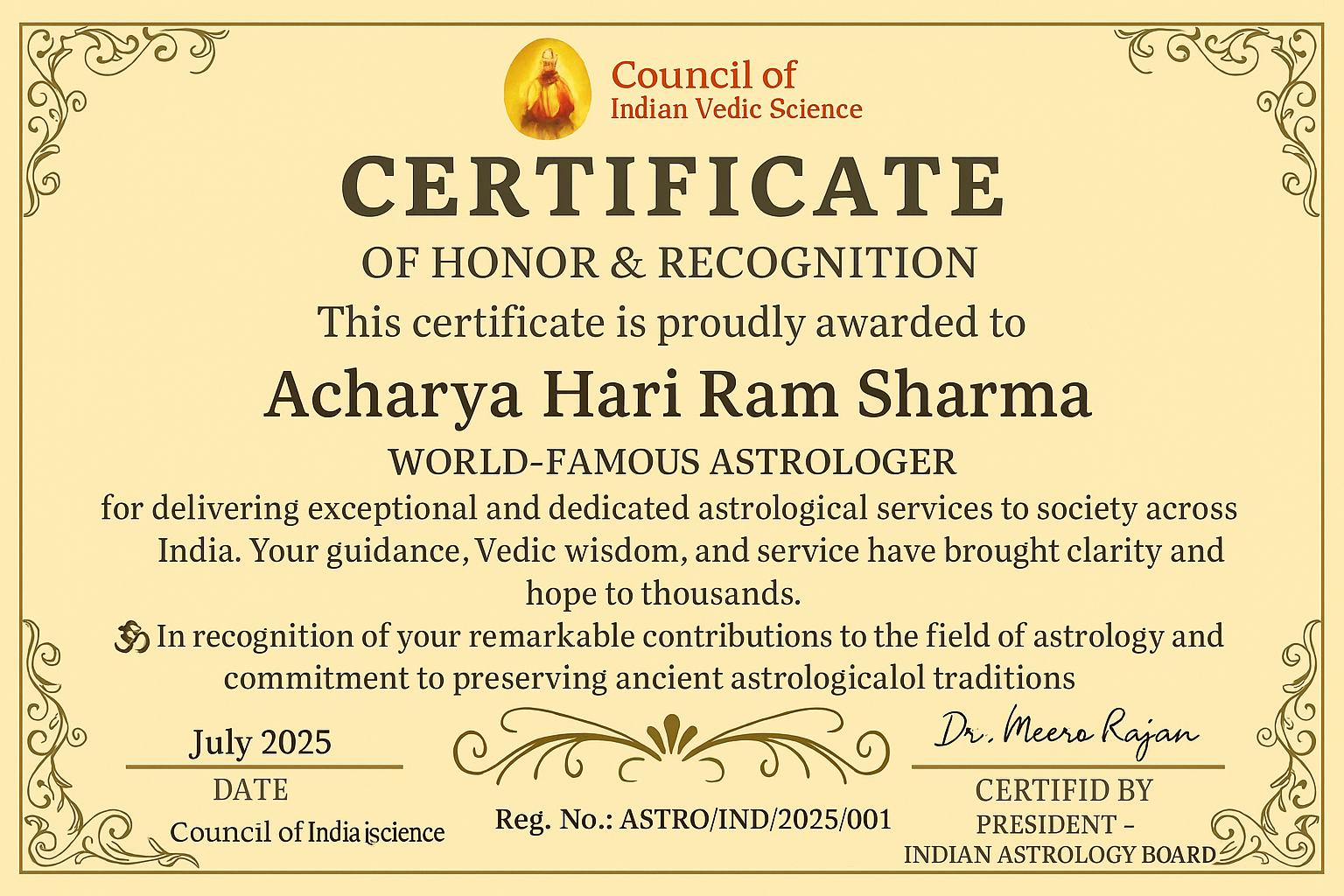Certificate 1